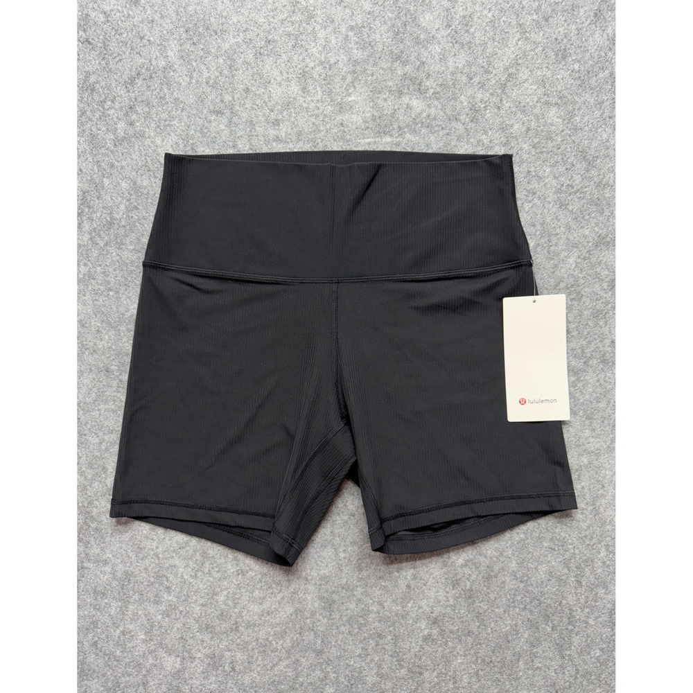 Lululemon Align Ribbed High-Rise Short 6 Black Size 12 NWT